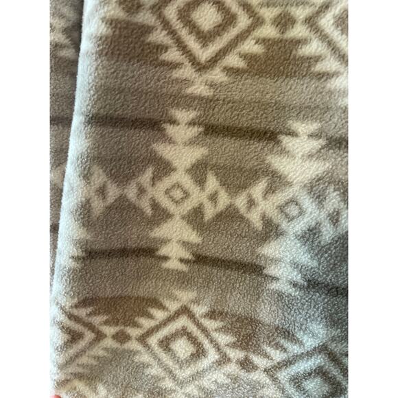 Southern Grit Aztec Fleece 1/4 Snap Pullover Brown Gray White  Men's XL - Picture 6 of 8